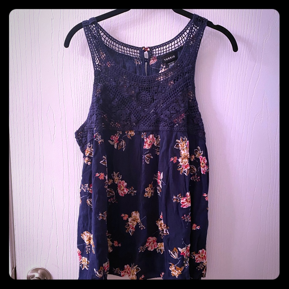 Torrid Floral Tank Top